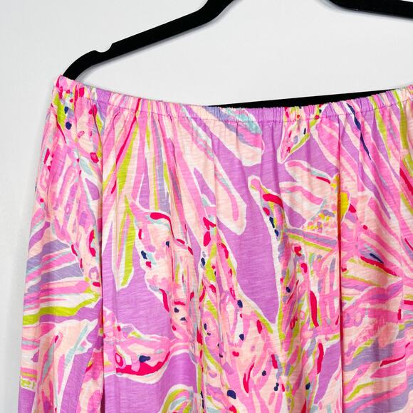 Lilly Pulitzer XSmall Pink Purple Enna Off The Shoulder Top Amethyst Sunseekers - Picture 6 of 11
